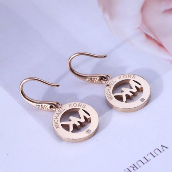 Michael Kors Round Zircon Earrings - Picture 6 of 6